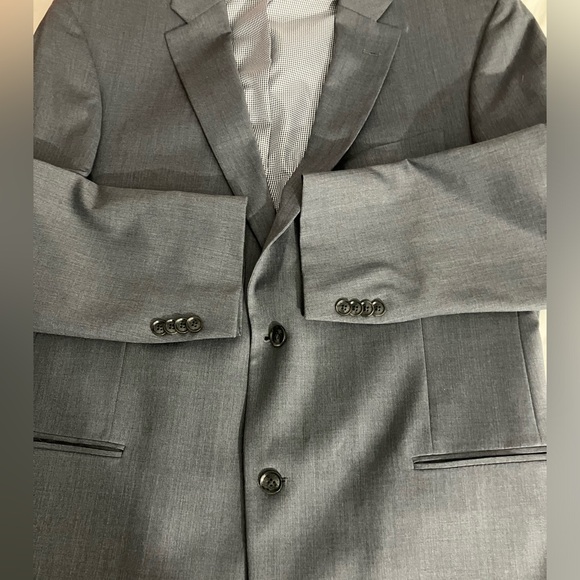 🆓 Tie .2Pcs 🎄Tommy Hilfiger Modern Fit Flex Suit Separates Coat, Gray like new. - Picture 13 of 17